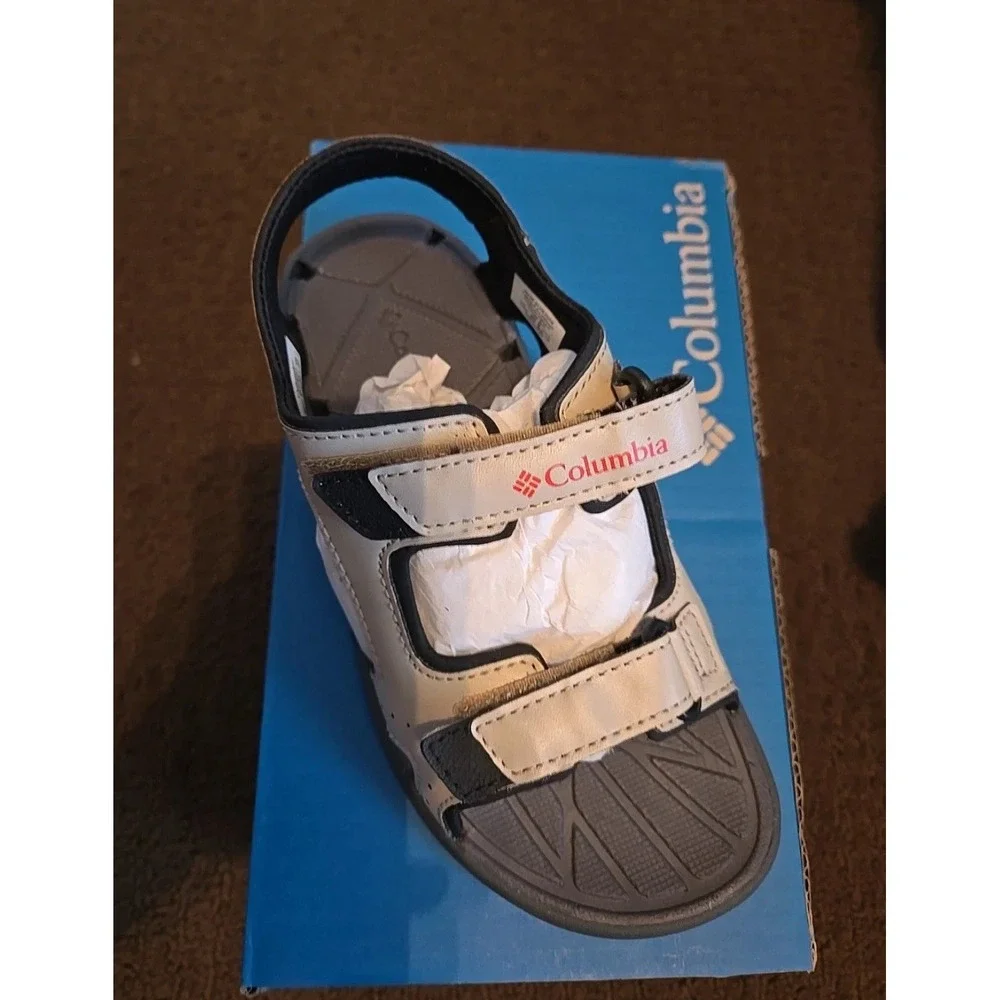 Columbia Youth Techsun Sandal Size 2 Kids Beige New - Picture 2 of 4
